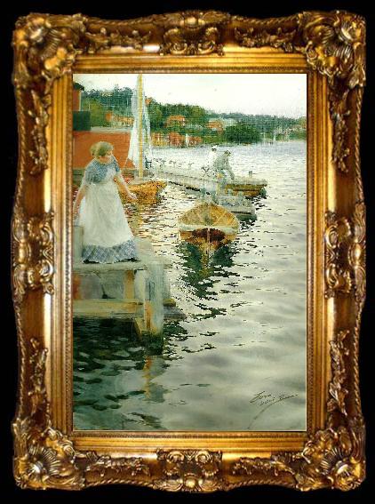 framed  Anders Zorn vagskvalp, ta009-2